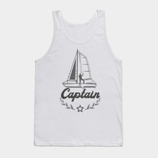 Sailing Ship Captain Sailboat Yacht Tank Top